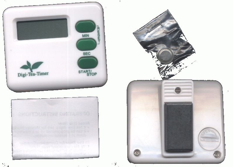 tea-timer digit�l / temporizador/reloj de t�